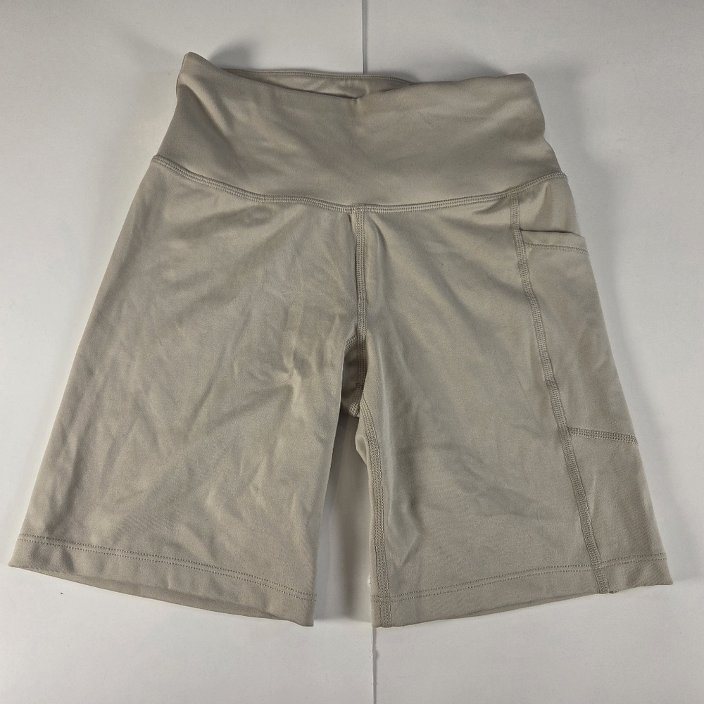 DKNY Women's Tan High-Waisted Bike Shorts Size XS
